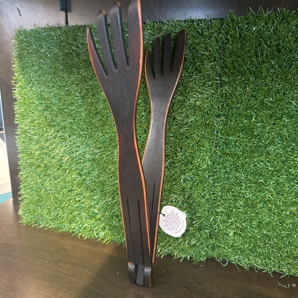 Inside-Out tongs w/flame blackened forks