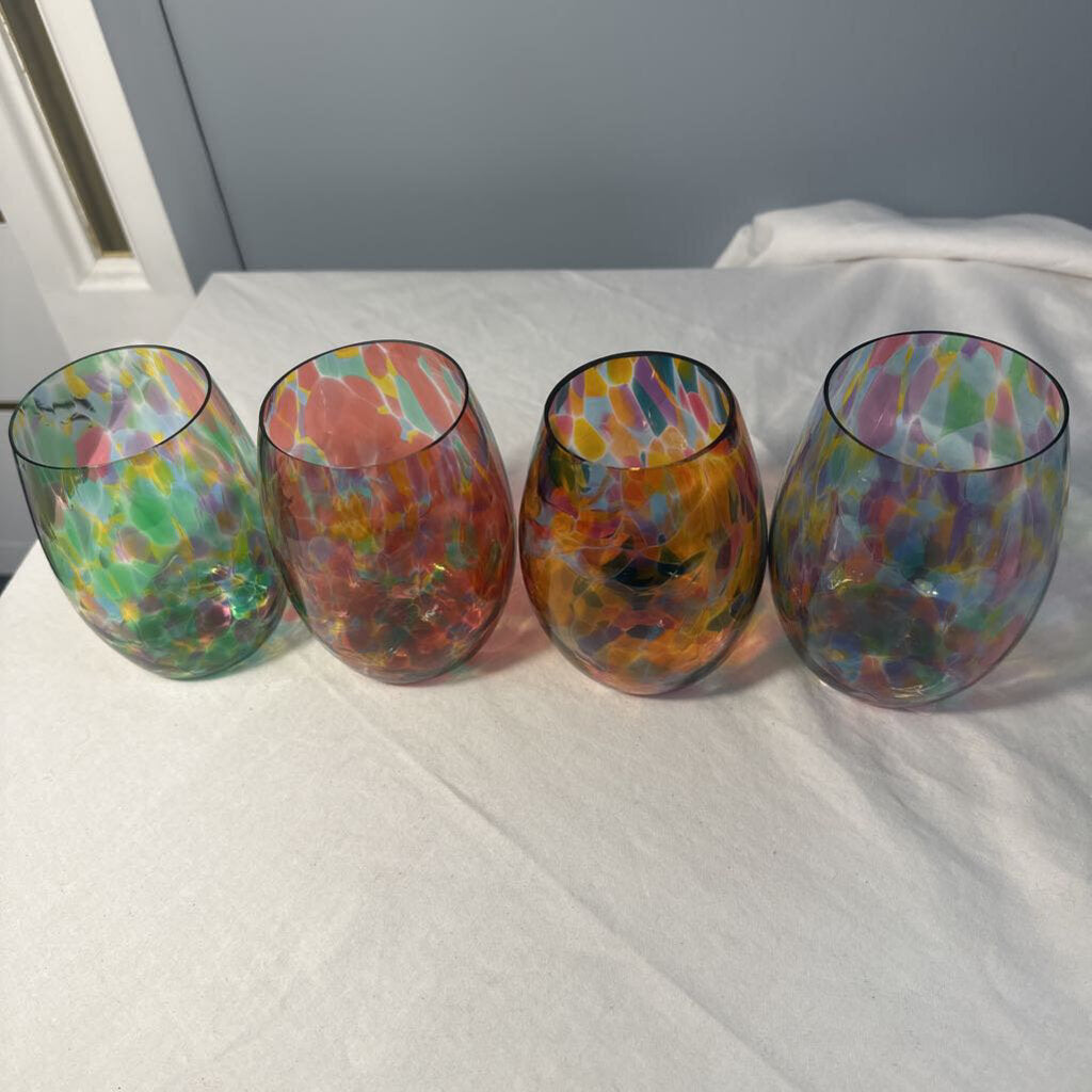 Stemless wine glass 40 each/2 for 75