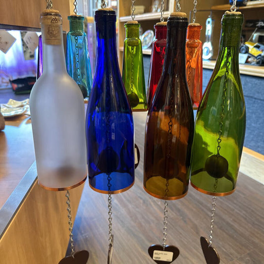 glass bottle wind chimes