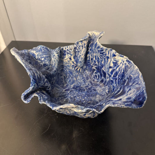 blue speckle bowl