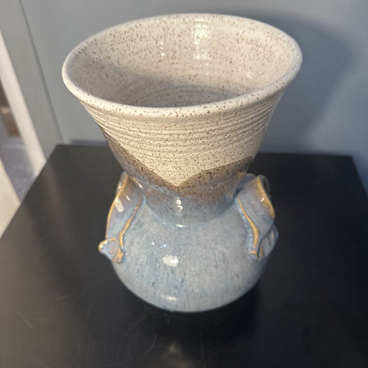 blue grey vase