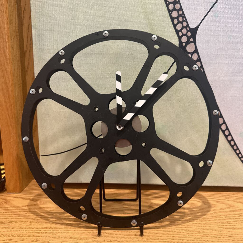 Film Reel Clock Large