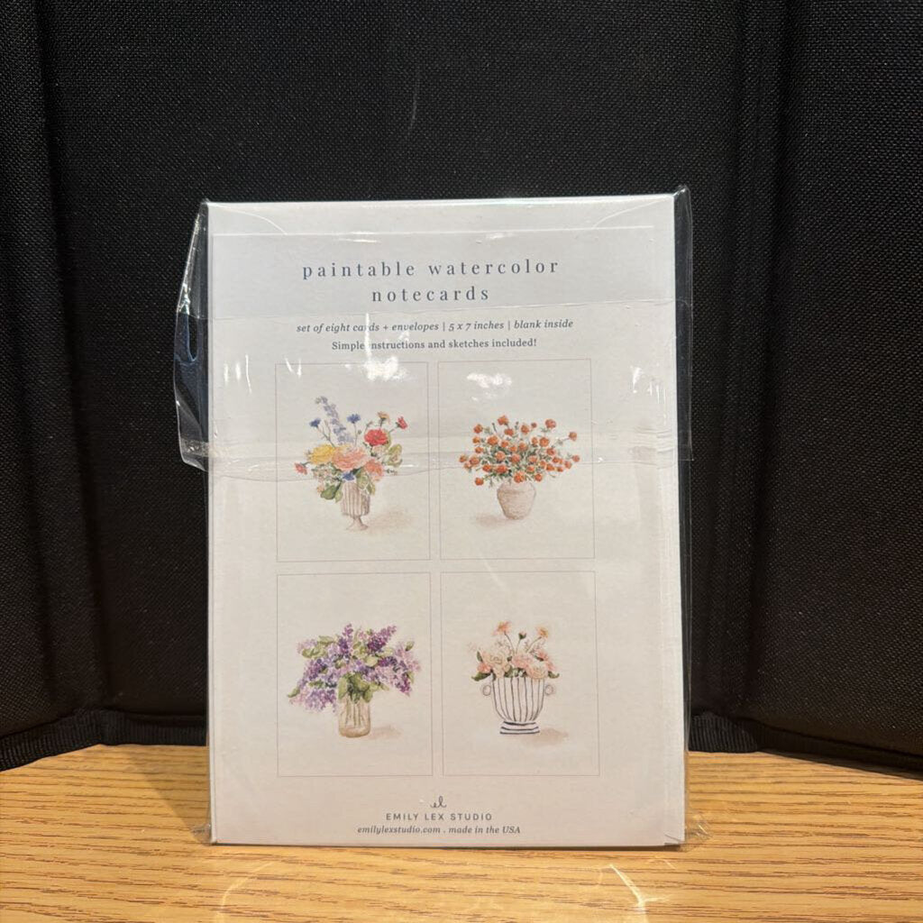 Bouquets Watercolor Notecard Set