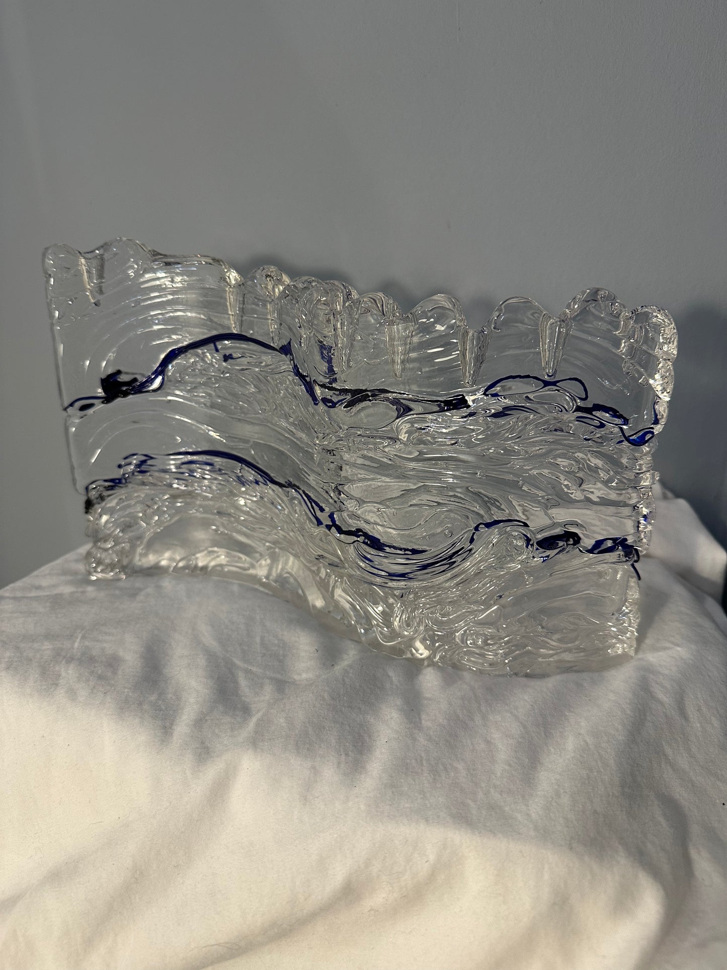 Glass-blown Menorahs