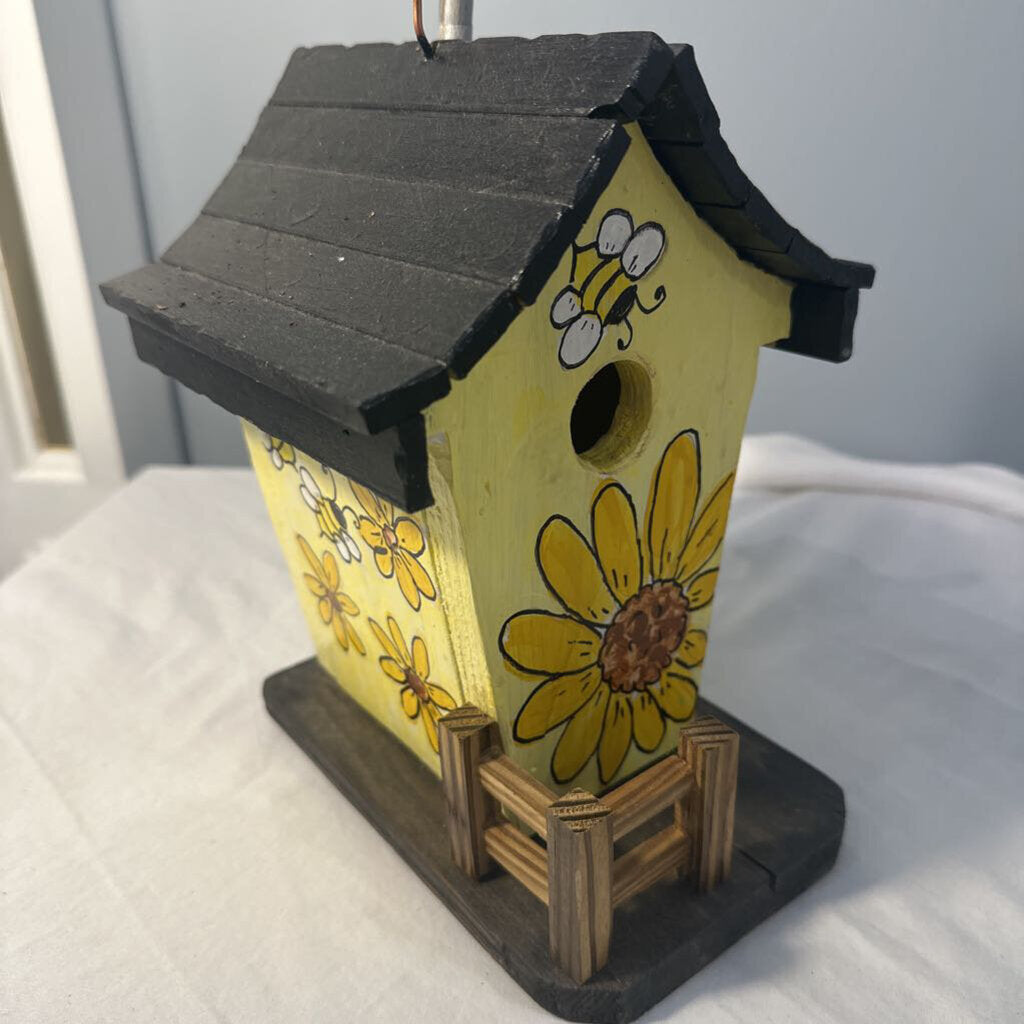 Wood Painted Bird House
