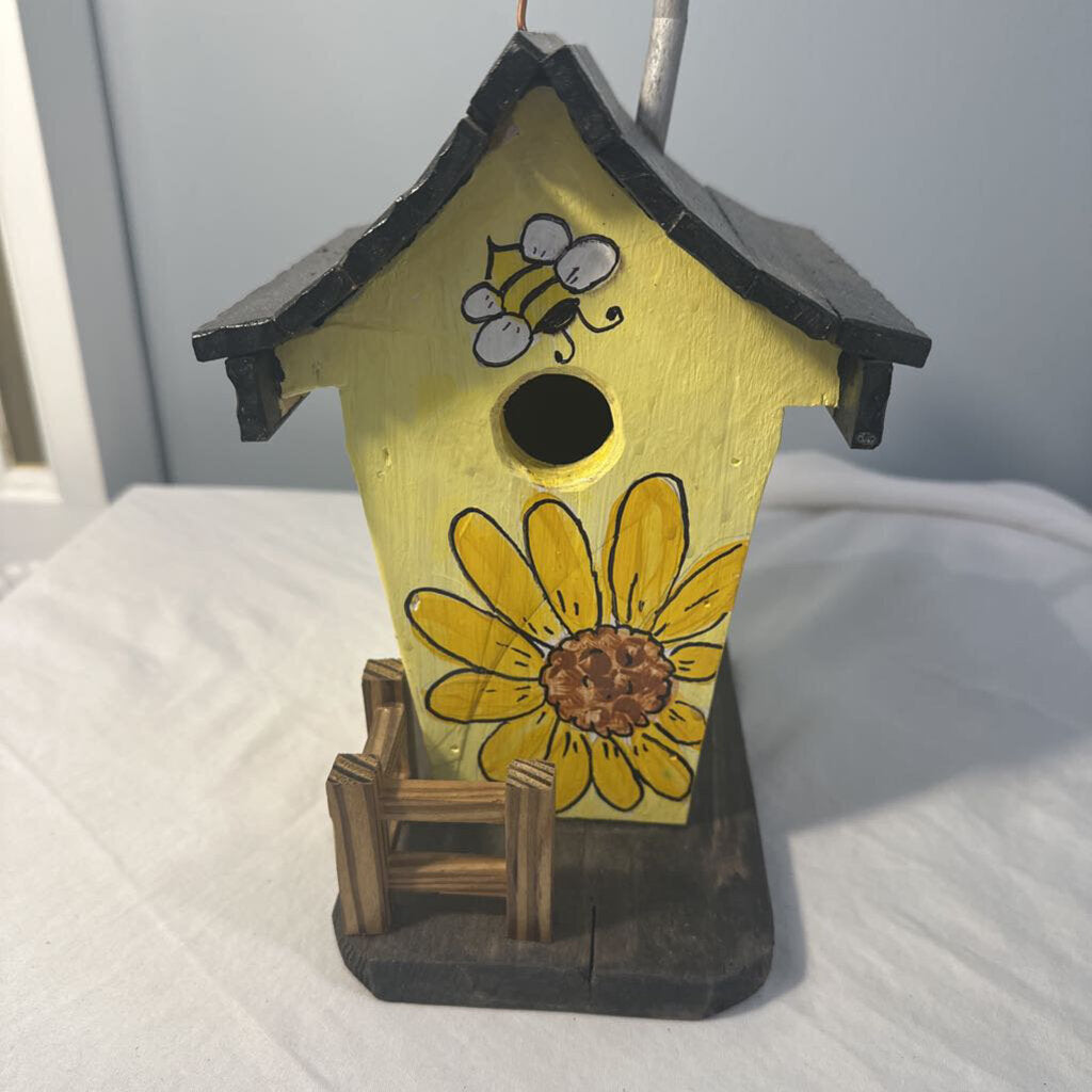 Wood Painted Bird House