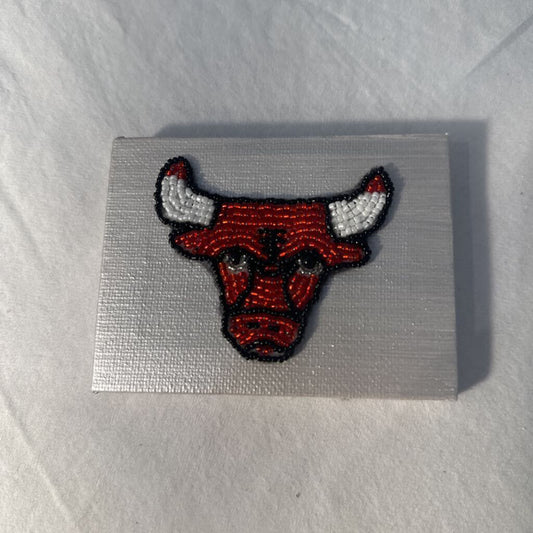 Beaded Bull Emblem