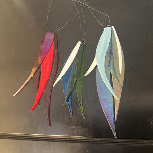 Fused Glass Angel Wing
