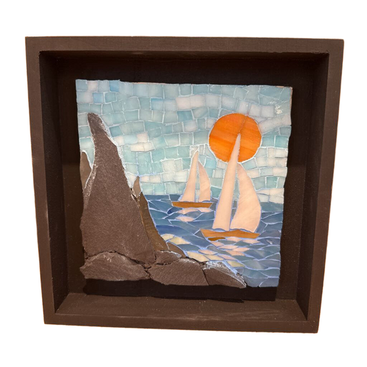8x8 Sailboats Mosiac