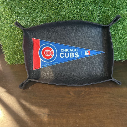 Leather Tray - Cubs/Bears