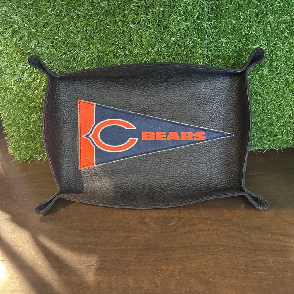 Leather Tray - Cubs/Bears