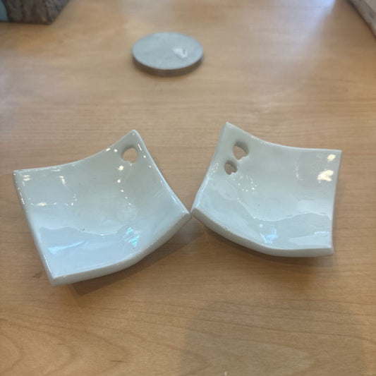 small heart square trinket