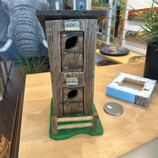 double decker bird house