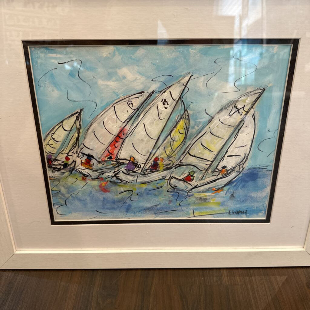 Sailing Whimsy Framed