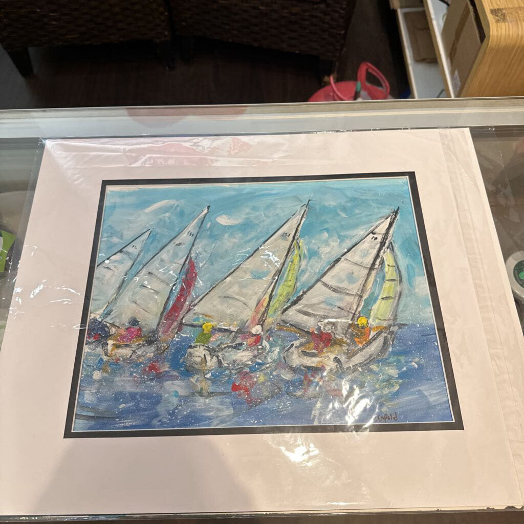 Sailing Whimsy 2 unframed