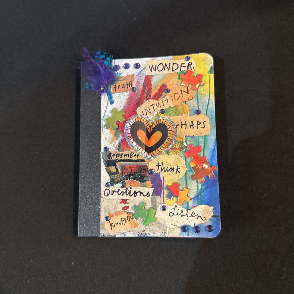 Heart with words mini journal