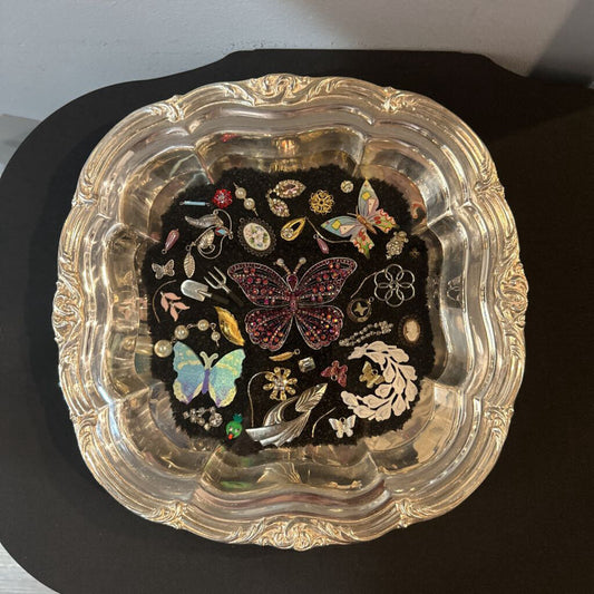 Butterflies Are Free - Vintage jewelry tray