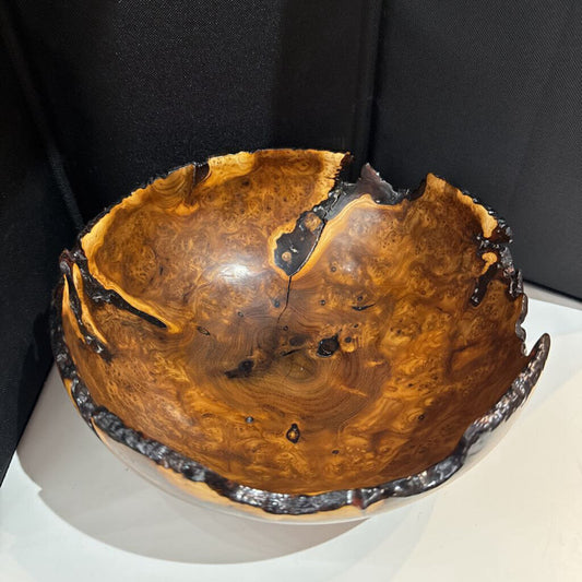 Russian Olive Tree Burl Wooden Bowl large