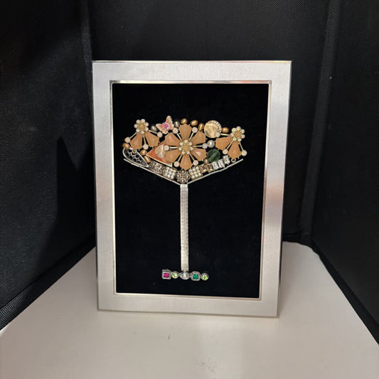Beaded Margarita Glass