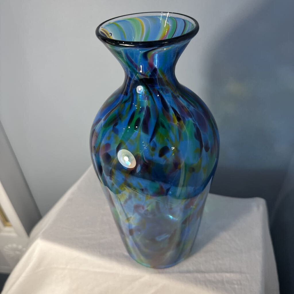 Blue Multi-Color Vase