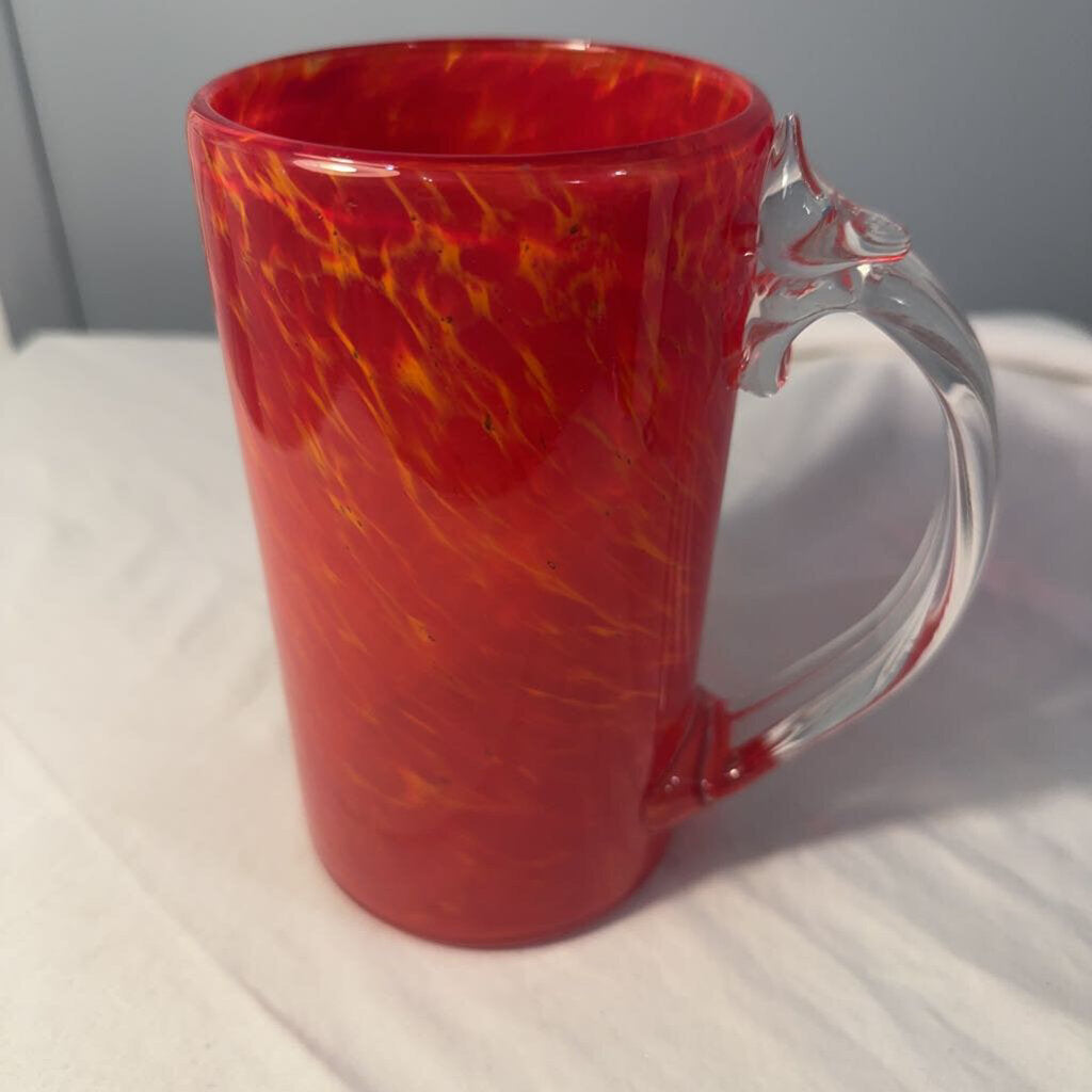 Red Glass Mug 24-oz